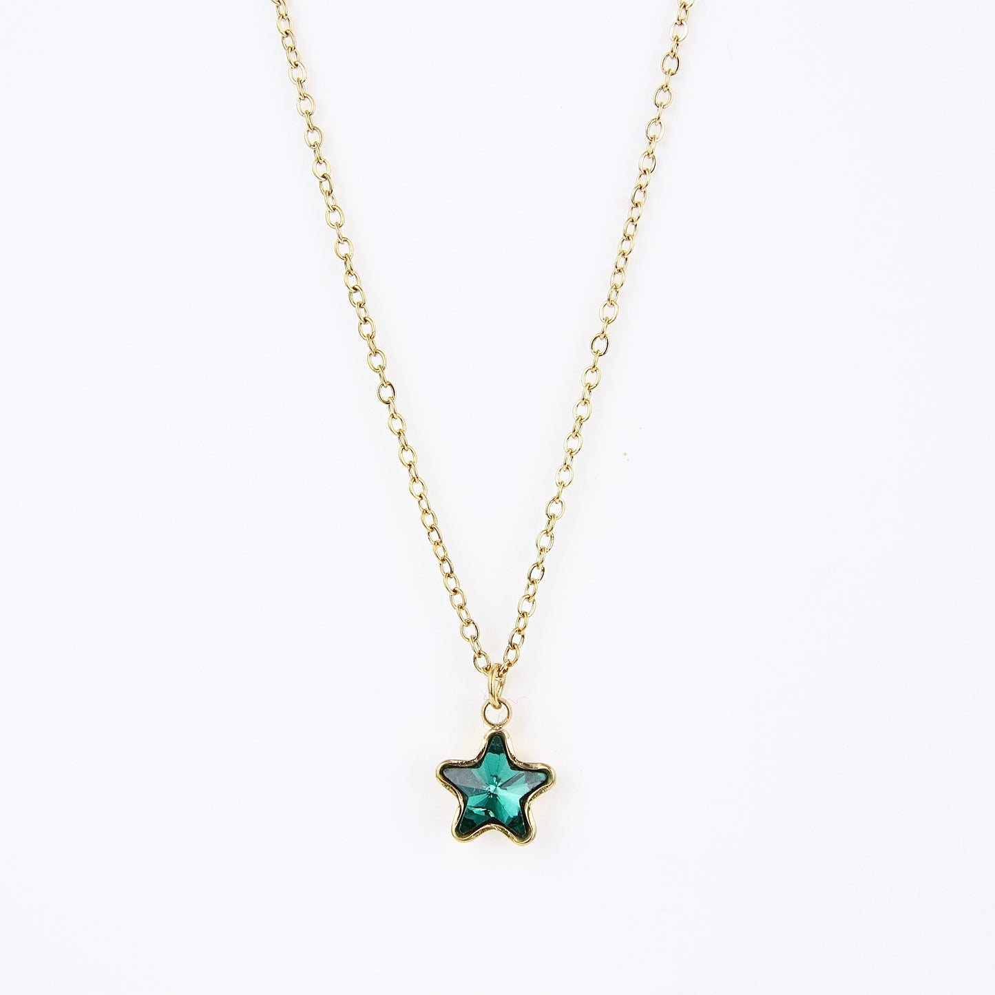 Ciondolo a stella verde