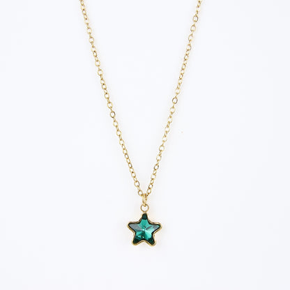 Ciondolo a stella verde