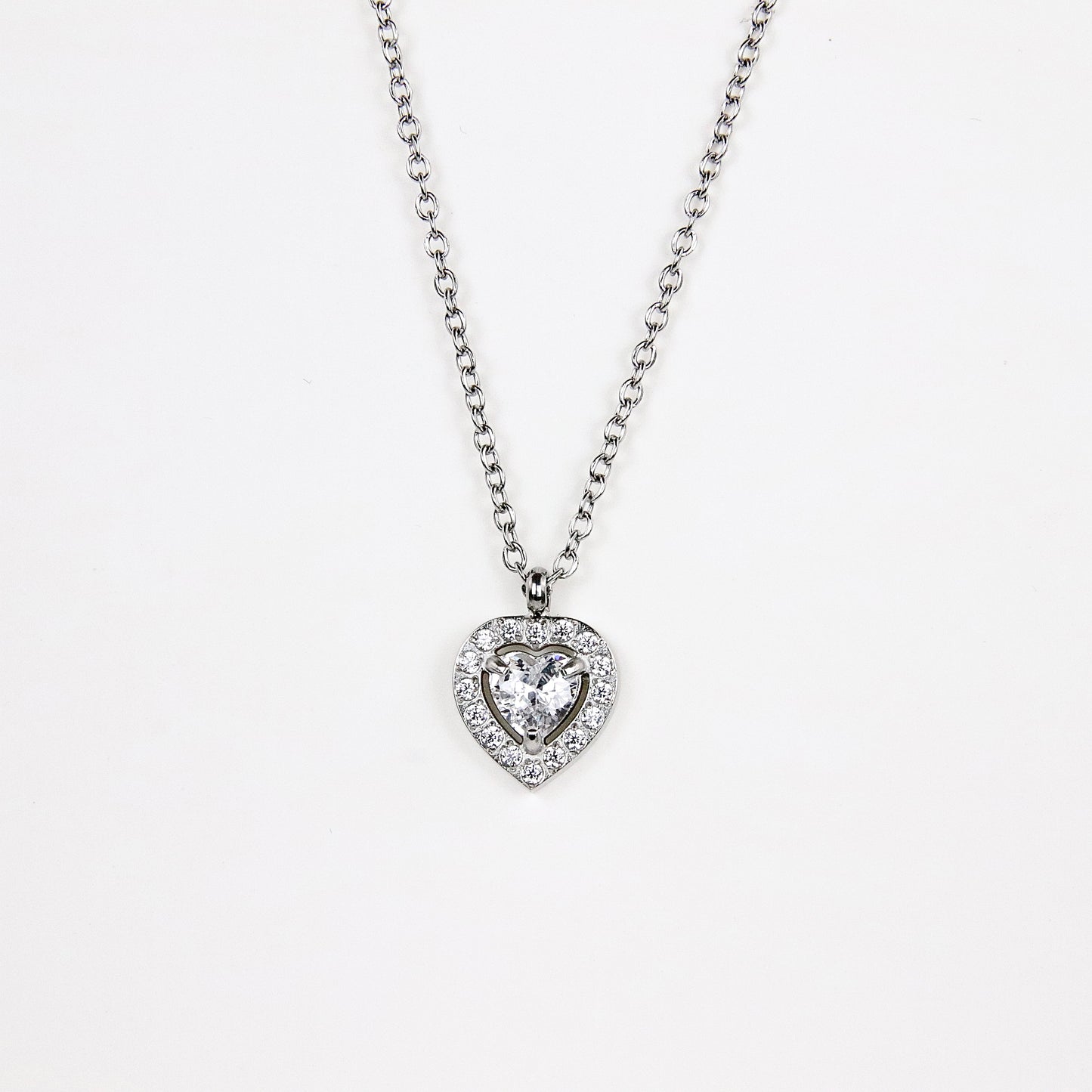 Ciondolo Cuore cristallino