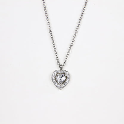 Ciondolo Cuore cristallino