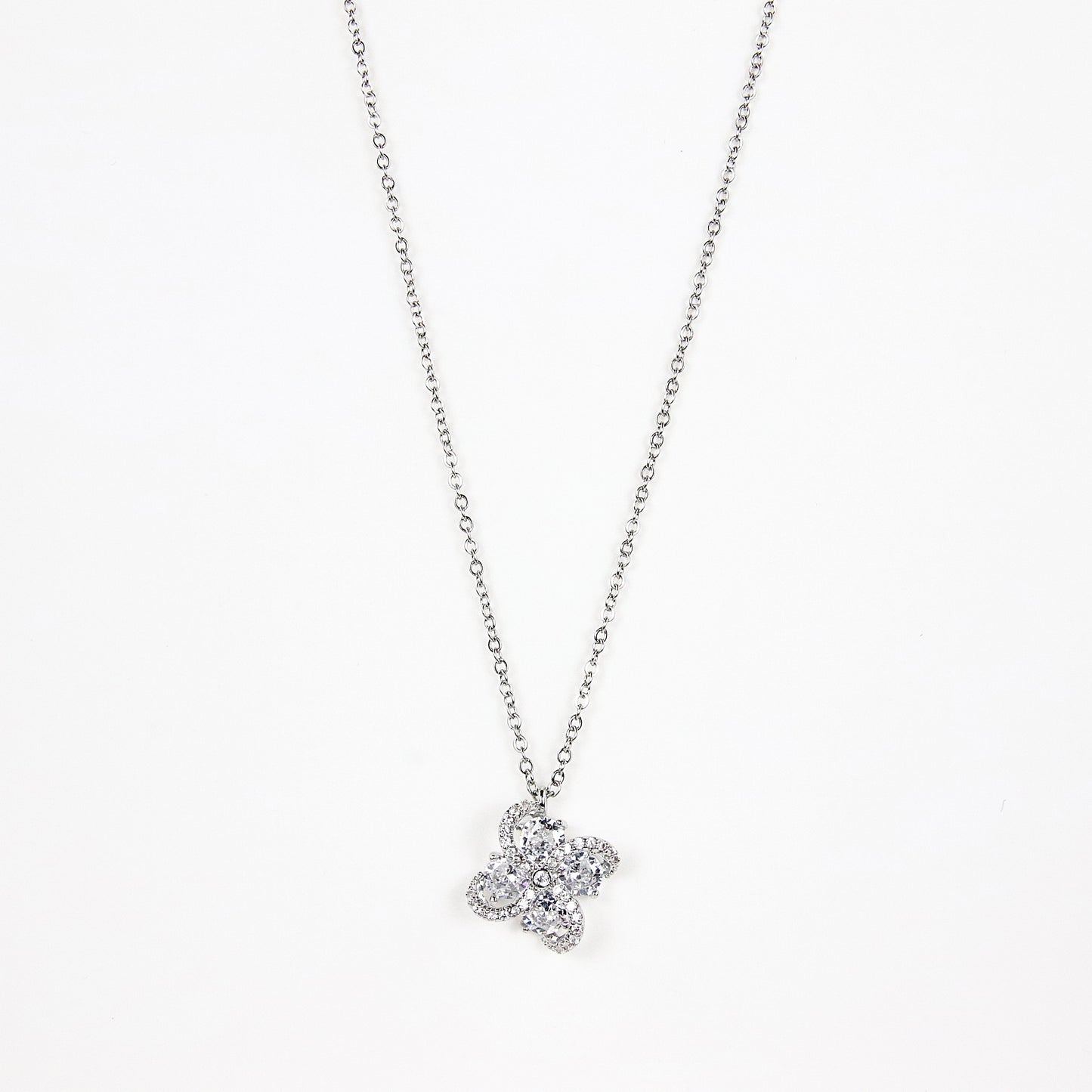 Ciondolo Quandrifolio Cristallino portafortuna