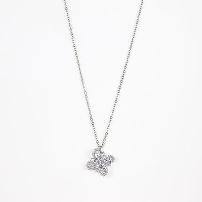 Ciondolo Quandrifolio Cristallino portafortuna