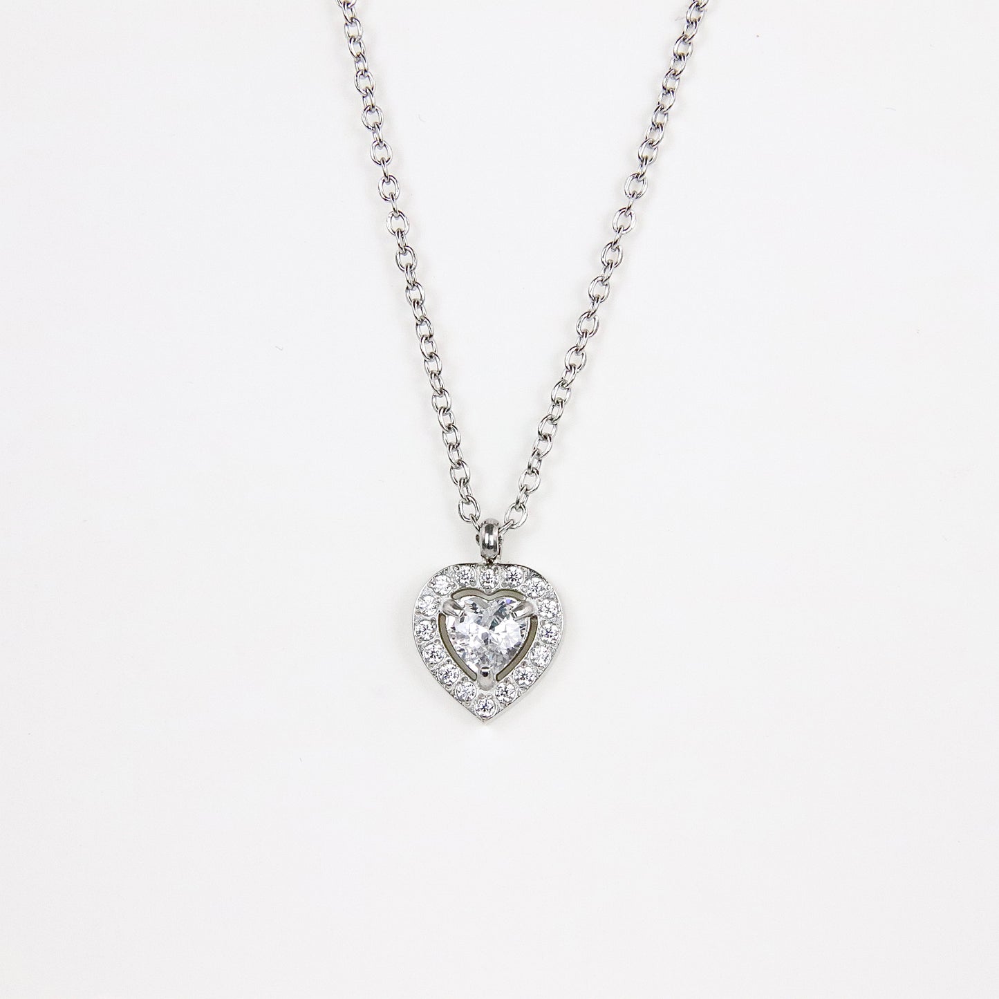 Ciondolo Cuore cristallino