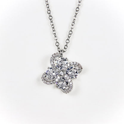 Ciondolo Quandrifolio Cristallino portafortuna