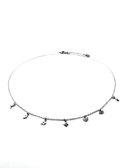 Collana con varietà dì ciondoli