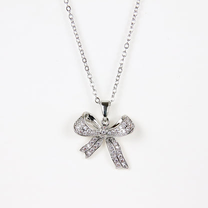 Ciondolo Fiocco Cristallino