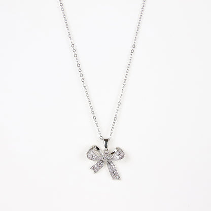 Ciondolo Fiocco Cristallino