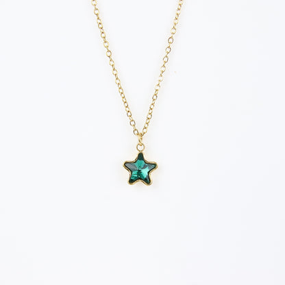 Ciondolo a stella verde