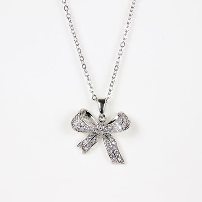 Ciondolo Fiocco Cristallino