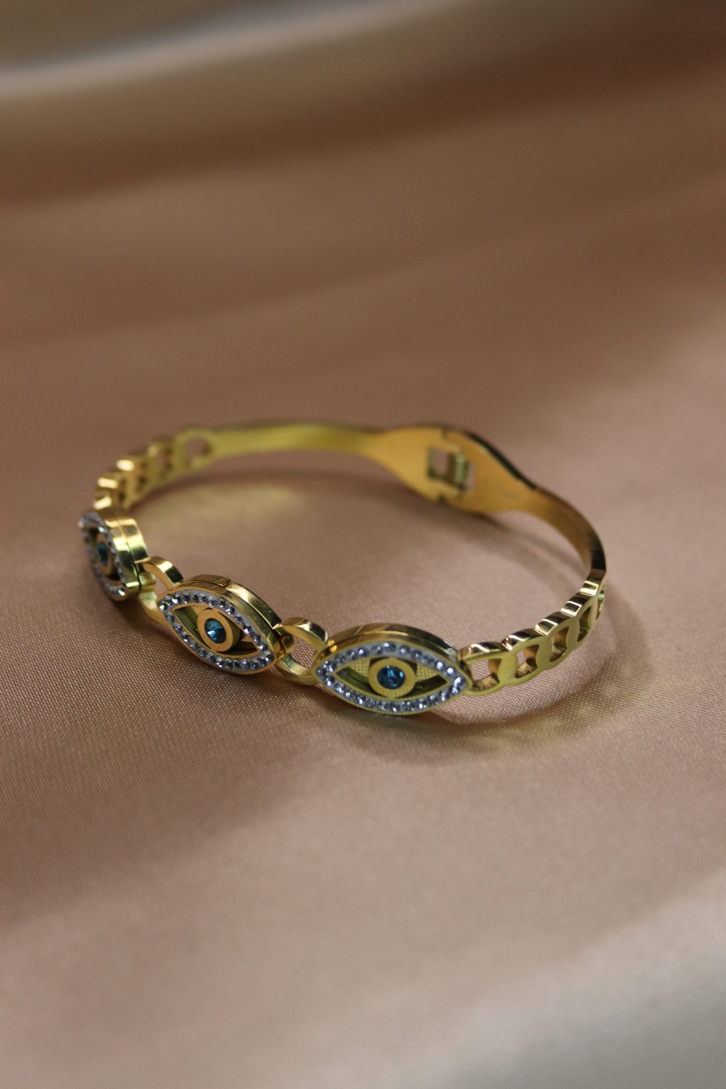 Bracciale di occhi di Fatima diamantato