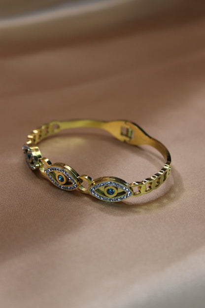 Bracciale di occhi di Fatima diamantato