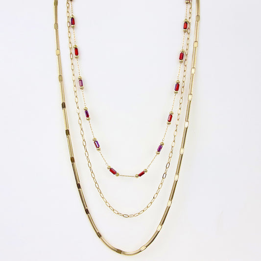 Collana Dorata a tre fili